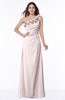 ColsBM Nola Light Pink Modern A-line One Shoulder Chiffon Ruching Plus Size Bridesmaid Dresses