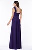 ColsBM Nola Royal Purple Modern A-line One Shoulder Chiffon Ruching Plus Size Bridesmaid Dresses