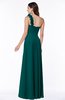ColsBM Nola Shaded Spruce Modern A-line One Shoulder Chiffon Ruching Plus Size Bridesmaid Dresses