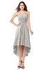 ColsBM Hannah Ashes Of Roses Casual A-line Halter Half Backless Asymmetric Ruching Plus Size Bridesmaid Dresses