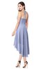 ColsBM Hannah Blue Heron Casual A-line Halter Half Backless Asymmetric Ruching Plus Size Bridesmaid Dresses