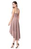 ColsBM Hannah Blush Pink Casual A-line Halter Half Backless Asymmetric Ruching Plus Size Bridesmaid Dresses