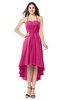 ColsBM Hannah Cabaret Casual A-line Halter Half Backless Asymmetric Ruching Plus Size Bridesmaid Dresses