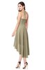 ColsBM Hannah Candied Ginger Casual A-line Halter Half Backless Asymmetric Ruching Plus Size Bridesmaid Dresses