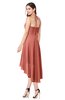 ColsBM Hannah Crabapple Casual A-line Halter Half Backless Asymmetric Ruching Plus Size Bridesmaid Dresses