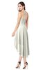 ColsBM Hannah Cream Casual A-line Halter Half Backless Asymmetric Ruching Plus Size Bridesmaid Dresses