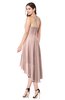 ColsBM Hannah Dusty Rose Casual A-line Halter Half Backless Asymmetric Ruching Plus Size Bridesmaid Dresses