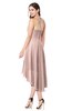 ColsBM Hannah Dusty Rose Casual A-line Halter Half Backless Asymmetric Ruching Plus Size Bridesmaid Dresses