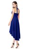 ColsBM Hannah Electric Blue Casual A-line Halter Half Backless Asymmetric Ruching Plus Size Bridesmaid Dresses
