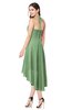 ColsBM Hannah Fair Green Casual A-line Halter Half Backless Asymmetric Ruching Plus Size Bridesmaid Dresses