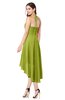 ColsBM Hannah Green Oasis Casual A-line Halter Half Backless Asymmetric Ruching Plus Size Bridesmaid Dresses