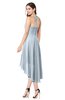 ColsBM Hannah Illusion Blue Casual A-line Halter Half Backless Asymmetric Ruching Plus Size Bridesmaid Dresses