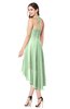 ColsBM Hannah Light Green Casual A-line Halter Half Backless Asymmetric Ruching Plus Size Bridesmaid Dresses