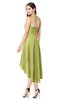 ColsBM Hannah Linden Green Casual A-line Halter Half Backless Asymmetric Ruching Plus Size Bridesmaid Dresses