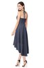 ColsBM Hannah Nightshadow Blue Casual A-line Halter Half Backless Asymmetric Ruching Plus Size Bridesmaid Dresses