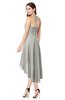 ColsBM Hannah Platinum Casual A-line Halter Half Backless Asymmetric Ruching Plus Size Bridesmaid Dresses