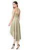 ColsBM Hannah Putty Casual A-line Halter Half Backless Asymmetric Ruching Plus Size Bridesmaid Dresses