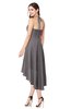 ColsBM Hannah Ridge Grey Casual A-line Halter Half Backless Asymmetric Ruching Plus Size Bridesmaid Dresses