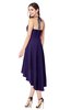 ColsBM Hannah Royal Purple Casual A-line Halter Half Backless Asymmetric Ruching Plus Size Bridesmaid Dresses