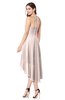 ColsBM Hannah Silver Peony Casual A-line Halter Half Backless Asymmetric Ruching Plus Size Bridesmaid Dresses