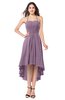 ColsBM Hannah Valerian Casual A-line Halter Half Backless Asymmetric Ruching Plus Size Bridesmaid Dresses