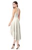 ColsBM Hannah Whisper White Casual A-line Halter Half Backless Asymmetric Ruching Plus Size Bridesmaid Dresses