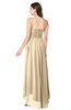 ColsBM Autumn Apricot Gelato Simple A-line Sleeveless Zip up Asymmetric Ruching Plus Size Bridesmaid Dresses