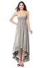 ColsBM Autumn Ashes Of Roses Simple A-line Sleeveless Zip up Asymmetric Ruching Plus Size Bridesmaid Dresses