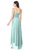 ColsBM Autumn Blue Glass Simple A-line Sleeveless Zip up Asymmetric Ruching Plus Size Bridesmaid Dresses