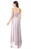 ColsBM Autumn Blush Simple A-line Sleeveless Zip up Asymmetric Ruching Plus Size Bridesmaid Dresses