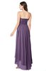 ColsBM Autumn Chinese Violet Simple A-line Sleeveless Zip up Asymmetric Ruching Plus Size Bridesmaid Dresses