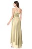 ColsBM Autumn Cornhusk Simple A-line Sleeveless Zip up Asymmetric Ruching Plus Size Bridesmaid Dresses