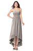 ColsBM Autumn Fawn Simple A-line Sleeveless Zip up Asymmetric Ruching Plus Size Bridesmaid Dresses
