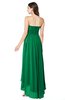 ColsBM Autumn Green Simple A-line Sleeveless Zip up Asymmetric Ruching Plus Size Bridesmaid Dresses