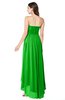 ColsBM Autumn Jasmine Green Simple A-line Sleeveless Zip up Asymmetric Ruching Plus Size Bridesmaid Dresses