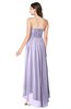 ColsBM Autumn Light Purple Simple A-line Sleeveless Zip up Asymmetric Ruching Plus Size Bridesmaid Dresses