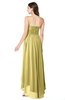 ColsBM Autumn Misted Yellow Simple A-line Sleeveless Zip up Asymmetric Ruching Plus Size Bridesmaid Dresses
