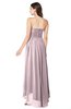 ColsBM Autumn Pale Lilac Simple A-line Sleeveless Zip up Asymmetric Ruching Plus Size Bridesmaid Dresses