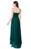 ColsBM Autumn Shaded Spruce Simple A-line Sleeveless Zip up Asymmetric Ruching Plus Size Bridesmaid Dresses