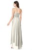 ColsBM Autumn Whisper White Simple A-line Sleeveless Zip up Asymmetric Ruching Plus Size Bridesmaid Dresses