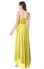 ColsBM Autumn Yellow Iris Simple A-line Sleeveless Zip up Asymmetric Ruching Plus Size Bridesmaid Dresses