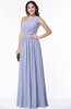 ColsBM Felicity Blue Heron Classic A-line One Shoulder Half Backless Floor Length Pleated Plus Size Bridesmaid Dresses