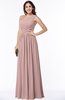 ColsBM Felicity Blush Pink Classic A-line One Shoulder Half Backless Floor Length Pleated Plus Size Bridesmaid Dresses