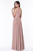 ColsBM Felicity Blush Pink Classic A-line One Shoulder Half Backless Floor Length Pleated Plus Size Bridesmaid Dresses