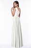 ColsBM Felicity Cloud White Classic A-line One Shoulder Half Backless Floor Length Pleated Plus Size Bridesmaid Dresses