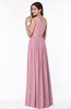 ColsBM Felicity Light Coral Classic A-line One Shoulder Half Backless Floor Length Pleated Plus Size Bridesmaid Dresses
