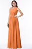 ColsBM Felicity Mango Classic A-line One Shoulder Half Backless Floor Length Pleated Plus Size Bridesmaid Dresses