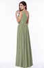 ColsBM Felicity Moss Green Classic A-line One Shoulder Half Backless Floor Length Pleated Plus Size Bridesmaid Dresses