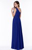 ColsBM Felicity Nautical Blue Classic A-line One Shoulder Half Backless Floor Length Pleated Plus Size Bridesmaid Dresses