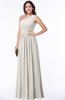 ColsBM Felicity Off White Classic A-line One Shoulder Half Backless Floor Length Pleated Plus Size Bridesmaid Dresses